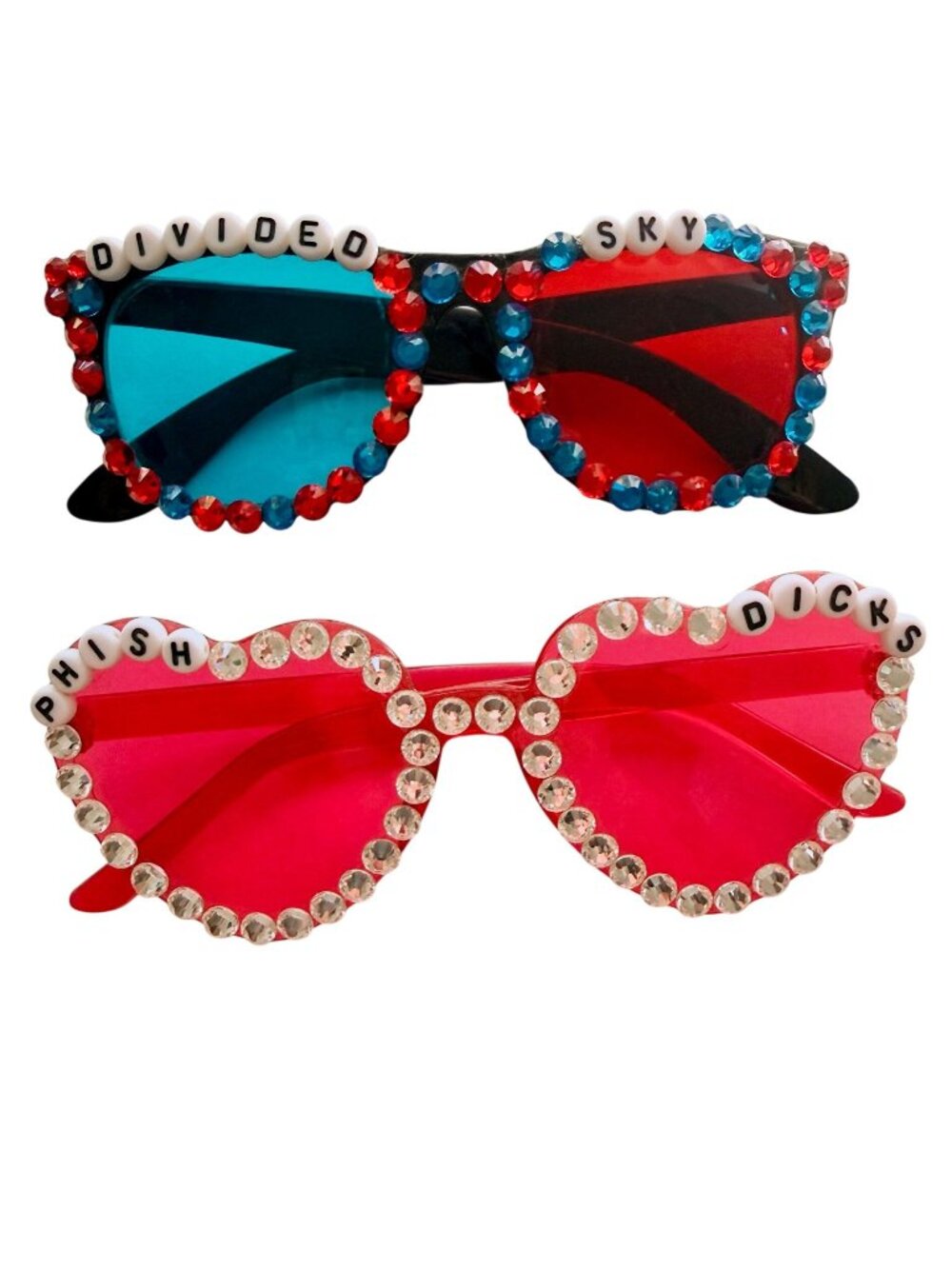 Phish Divided Sky/Dicks Festival Party Bling Rhinestone Sunglasses, Festival,